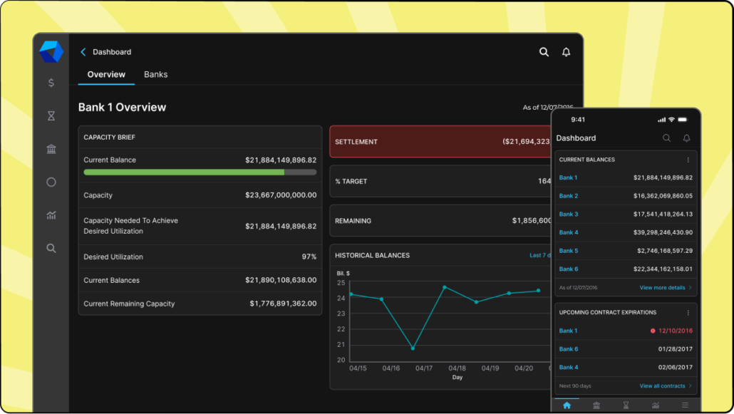 Mobile application for IntraFi's sales team to manage deposit sweep accounts.