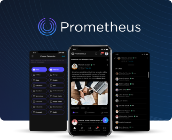 Prometheus Alts has a web and mobile application, which we implemented with new features and improved the overall experience.