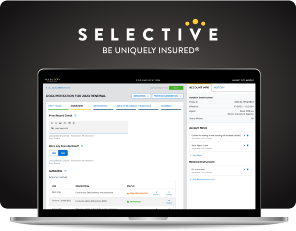 Selective Insurance Documentation